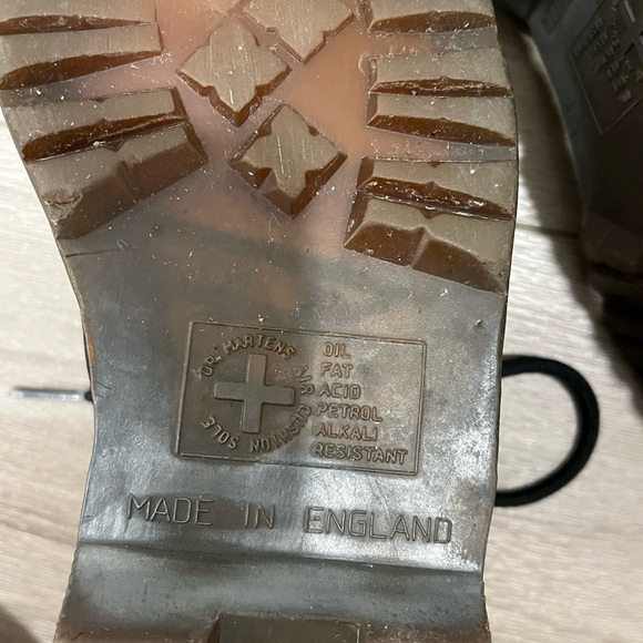 Doc Martens Dr. 90’s Vintage 1460 Boots Made in England UK 5 greasy US 7 - Picture 7 of 10